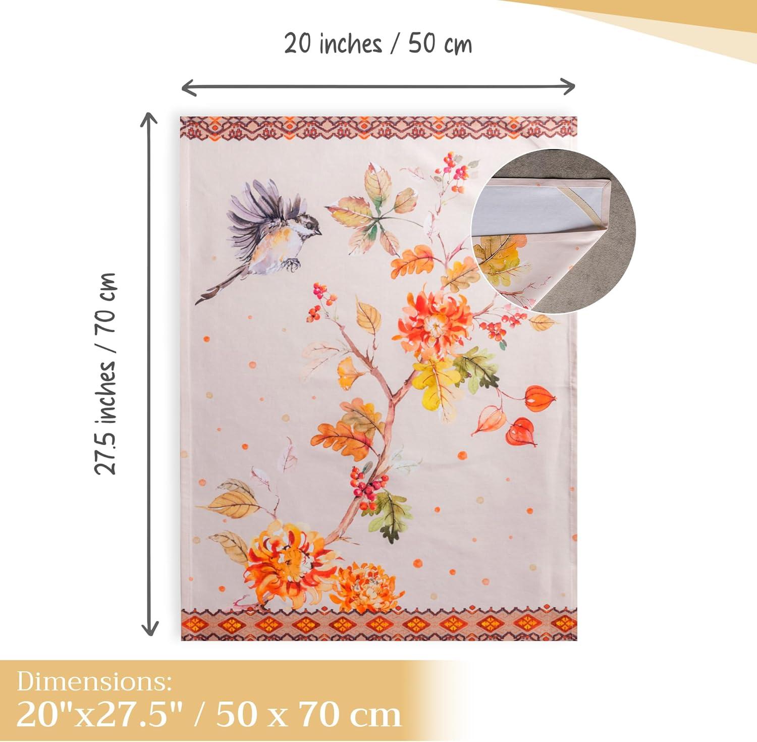 imageMaison d Hermine Kitchen Towels Set of 3 100 Cotton 20quot x 275quot Reusable Cloth Tea Dish Towels Absorbent with Hanging Loop for Kitchen Dining Thanksgiving Decorations Holy Jouy  Brown09  Kelim  Prairie