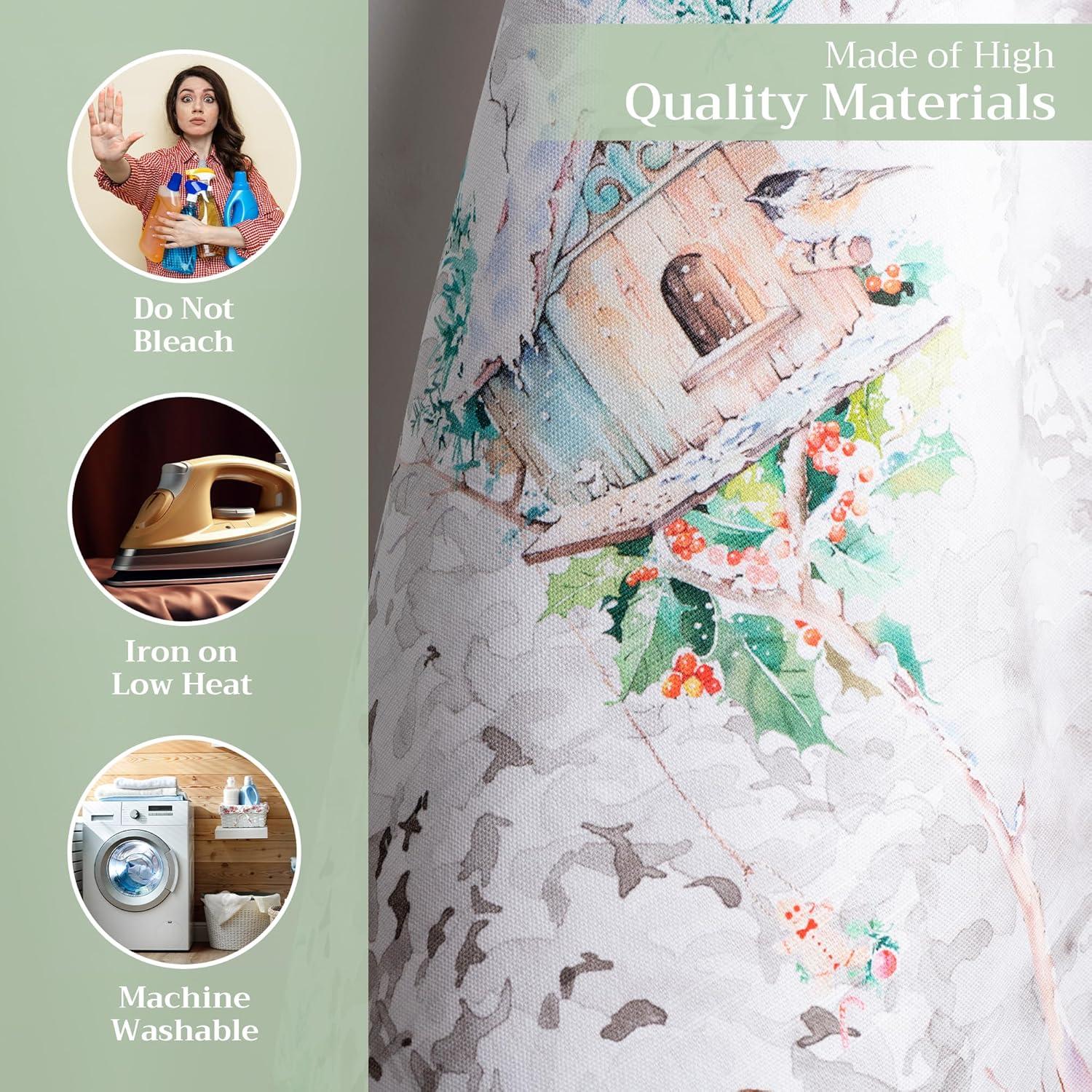 imageMaison d Hermine Kitchen Towels Set of 3 100 Cotton 20quot x 275quot Reusable Cloth Tea Dish Towels Absorbent with Hanging Loop for Kitchen Dining Thanksgiving Decorations Noel25  Christmas Tradition