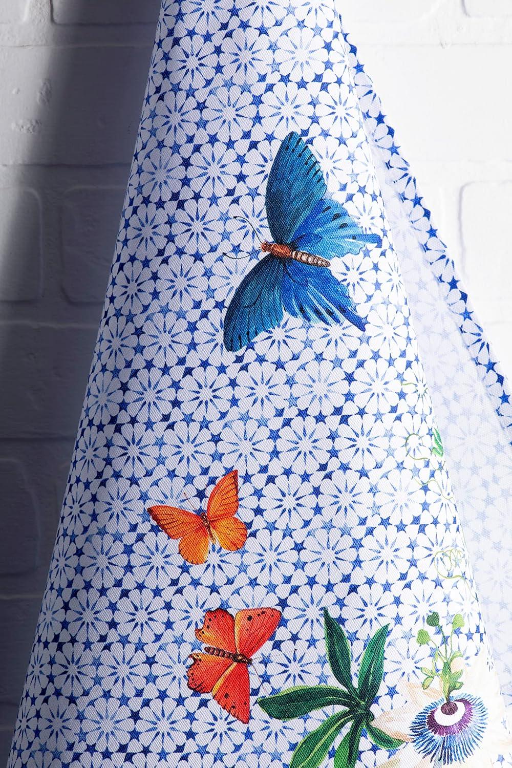 imageMaison d Hermine Kitchen Towels Set of 3 100 Cotton 20quot x 275quot Reusable Cloth Tea Dish Towels Absorbent with Hanging Loop for Kitchen Dining Thanksgiving Decorations Noel18  Passiflora