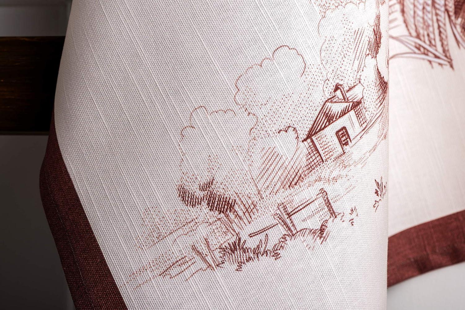 imageMaison d Hermine Kitchen Towels Set of 3 100 Cotton 20quot x 275quot Reusable Cloth Tea Dish Towels Absorbent with Hanging Loop for Kitchen Dining Thanksgiving Decorations Holy Jouy  Brown03  Holy Jouy  Brown