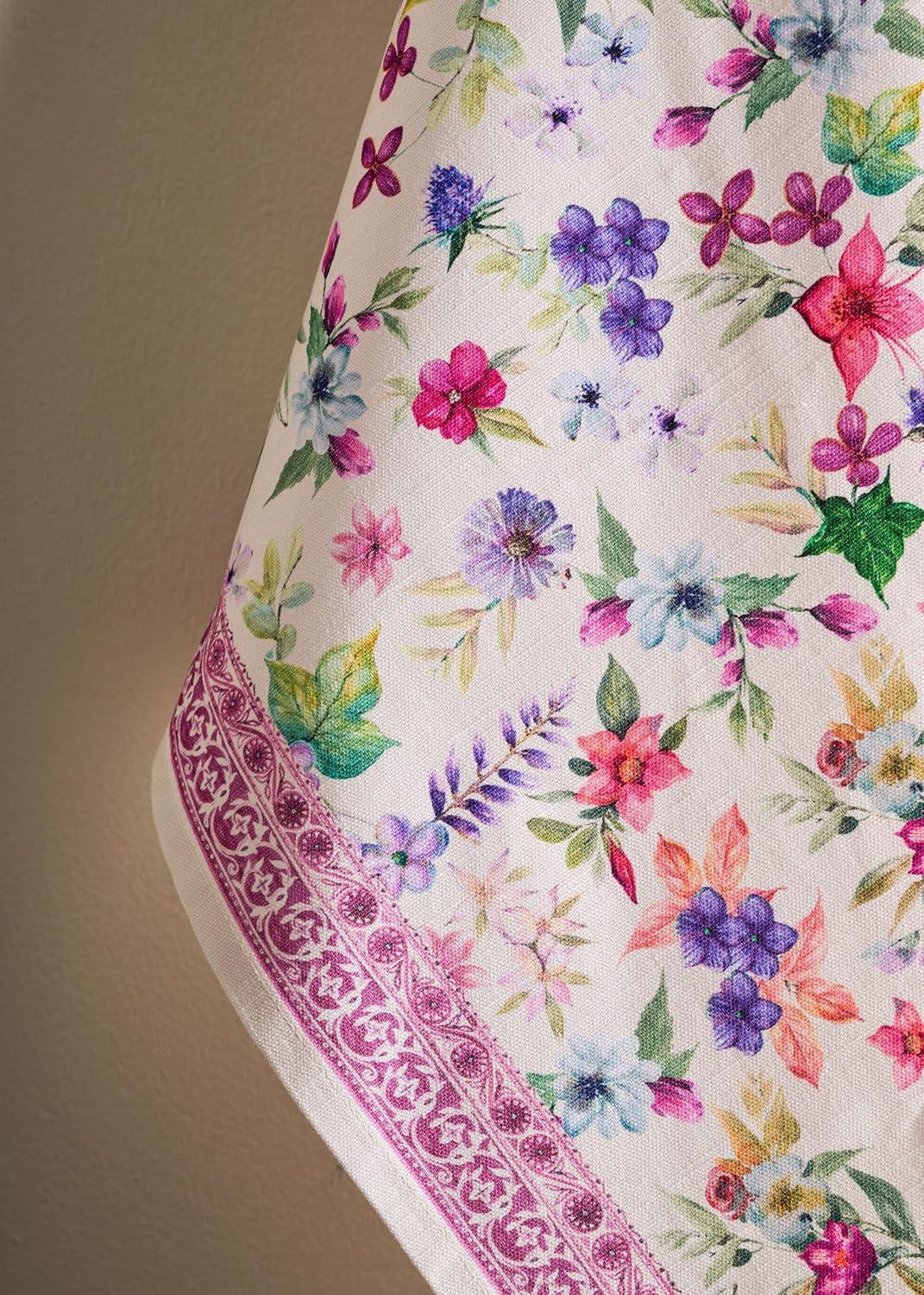 imageMaison d Hermine Kitchen Towels Set of 3 100 Cotton 20quot x 275quot Reusable Cloth Tea Dish Towels Absorbent with Hanging Loop for Kitchen Dining Thanksgiving Decorations Holy Jouy  Brown12  Chardon