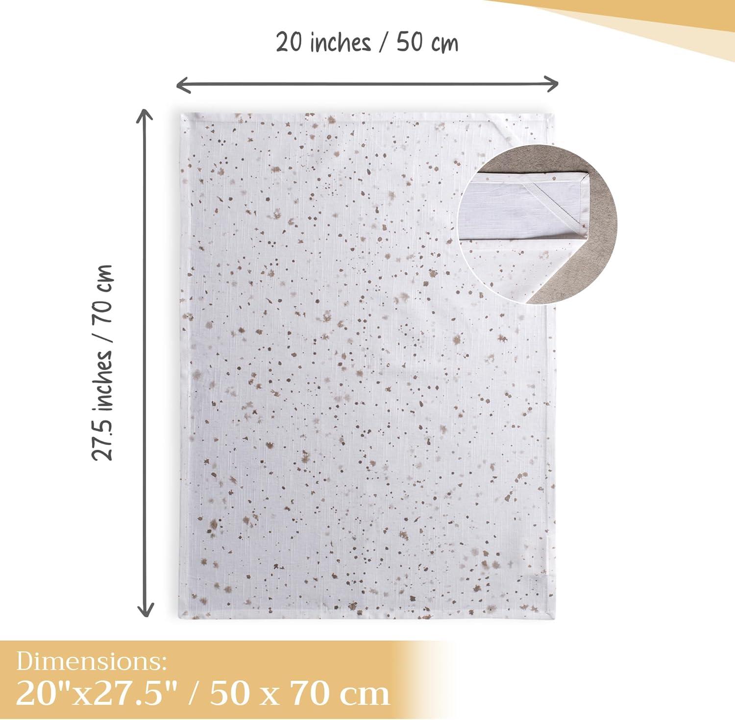 imageMaison d Hermine Kitchen Towels Set of 3 100 Cotton 20quot x 275quot Reusable Cloth Tea Dish Towels Absorbent with Hanging Loop for Kitchen Dining Thanksgiving Decorations Holy Jouy  Brown04  Meadow Florals  Brown