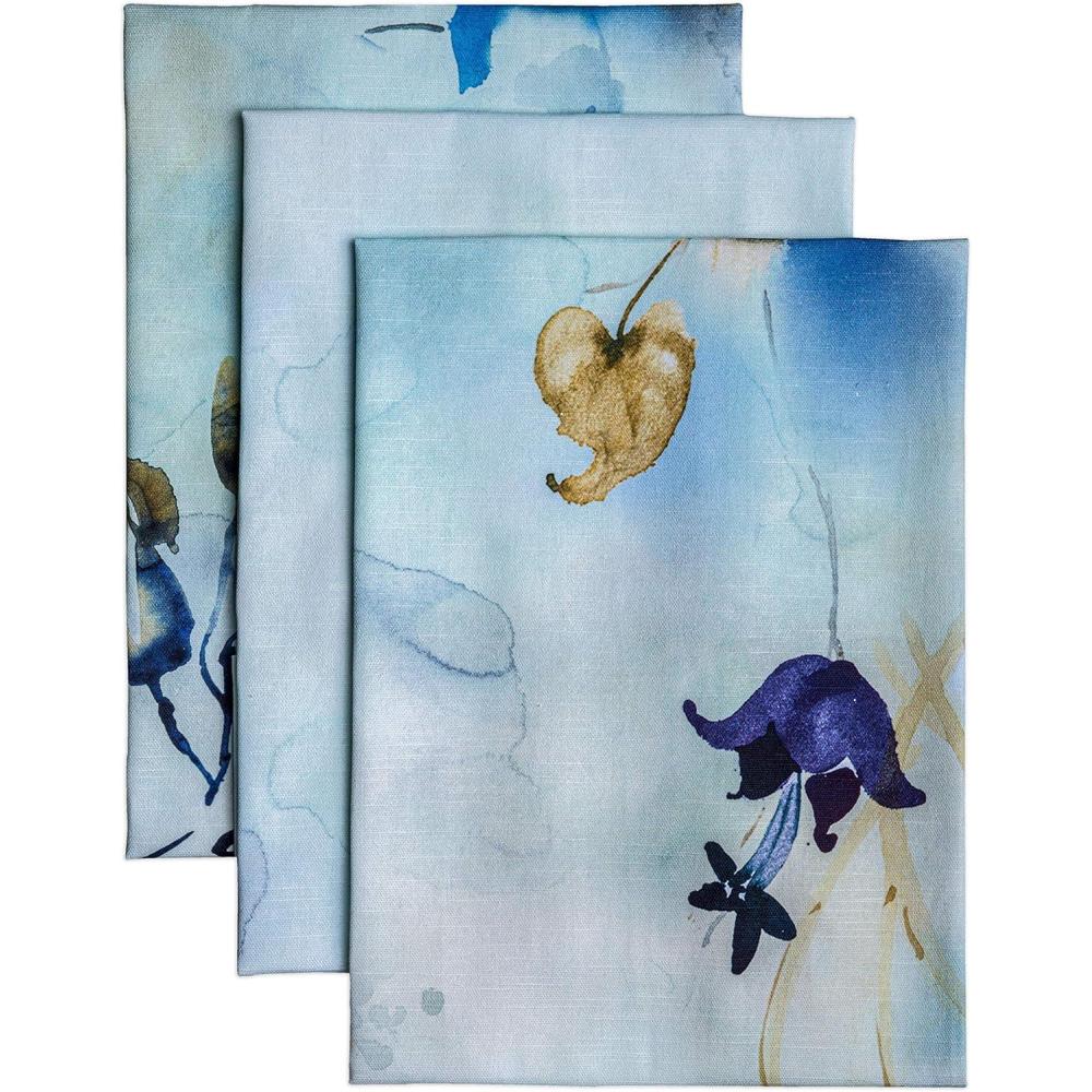 imageMaison d Hermine Kitchen Towels Set of 3 100 Cotton 20quot x 275quot Reusable Cloth Tea Dish Towels Absorbent with Hanging Loop for Kitchen Dining Thanksgiving Decorations Holy Jouy  Brown06  Lazy Summer Days