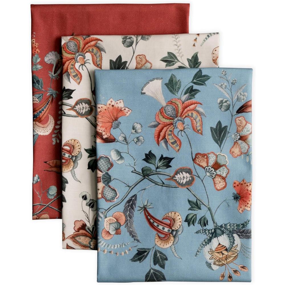 imageMaison d Hermine Kitchen Towels Set of 3 100 Cotton 20quot x 275quot Reusable Cloth Tea Dish Towels Absorbent with Hanging Loop for Kitchen Dining Thanksgiving Decorations Holy Jouy  Brown29  Dalida