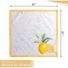 imageMaison d Hermine Cloth Napkins Set of 4 100 Cotton for Thanksgiving Decorations Everyday Reusable Square Fall Napkins Cloth Washable Dinner Party Wedding Pumpkin Garden  Dark Green 20quotx20quot24  Limoncello