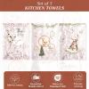 imageMaison d Hermine Kitchen Towels Set of 3 100 Cotton 20quot x 275quot Reusable Cloth Tea Dish Towels Absorbent with Hanging Loop for Kitchen Dining Thanksgiving Decorations Noel24  Mountain Life