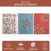 imageMaison d Hermine Kitchen Towels Set of 3 100 Cotton 20quot x 275quot Reusable Cloth Tea Dish Towels Absorbent with Hanging Loop for Kitchen Dining Thanksgiving Decorations Holy Jouy  Brown29  Dalida