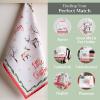imageMaison d Hermine Kitchen Towels Set of 3 100 Cotton 20quot x 275quot Reusable Cloth Tea Dish Towels Absorbent with Hanging Loop for Kitchen Dining Thanksgiving Decorations Noel28  Rural Christmas