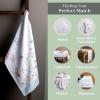 imageMaison d Hermine Kitchen Towels Set of 3 100 Cotton 20quot x 275quot Reusable Cloth Tea Dish Towels Absorbent with Hanging Loop for Kitchen Dining Thanksgiving Decorations Holy Jouy  Brown22  Ice Florals