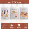 imageMaison d Hermine Kitchen Towels Set of 3 100 Cotton 20quot x 275quot Reusable Cloth Tea Dish Towels Absorbent with Hanging Loop for Kitchen Dining Thanksgiving Decorations Noel26  Terroir