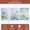 imageMaison d Hermine Kitchen Towels Set of 3 100 Cotton 20quot x 275quot Reusable Cloth Tea Dish Towels Absorbent with Hanging Loop for Kitchen Dining Thanksgiving Decorations Noel18  Passiflora