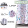 imageMaison d Hermine Shower Curtain 100 Cotton One Panel 70quotx72quot Washable Fabric Shower Curtains for Bathroom Easy Hanging with 12 Button Holes  Home Farmhouse Hotel Spa Luxury Loft  Peach20  Indian Floral