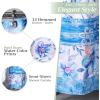 imageMaison d Hermine Shower Curtain 100 Cotton One Panel 70quotx72quot Washable Fabric Shower Curtains for Bathroom Easy Hanging with 12 Button Holes  Home Farmhouse Hotel Spa Luxury Loft  Peach24  Summer Blues