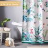 imageMaison d Hermine Shower Curtain 100 Cotton One Panel 70quotx72quot Washable Fabric Shower Curtains for Bathroom Easy Hanging with 12 Button Holes  Home Farmhouse Hotel Spa Luxury Loft  Peach05  Tropiques