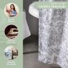 imageMaison d Hermine Shower Curtain 100 Cotton One Panel 70quotx72quot Washable Fabric Shower Curtains for Bathroom Easy Hanging with 12 Button Holes  Home Farmhouse Hotel Spa Luxury Loft  Peach29  the Miller  Paloma Grey