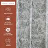 imageMaison d Hermine Shower Curtain 100 Cotton One Panel 70quotx72quot Washable Fabric Shower Curtains for Bathroom Easy Hanging with 12 Button Holes  Home Farmhouse Hotel Spa Luxury Loft  Peach28  the Miller  Antique Green