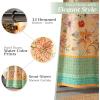 imageMaison d Hermine Shower Curtain 100 Cotton One Panel 70quotx72quot Washable Fabric Shower Curtains for Bathroom Easy Hanging with 12 Button Holes  Home Farmhouse Hotel Spa Luxury Loft  Peach31  Luxury Loft  Peach
