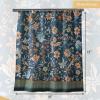 imageMaison d Hermine Shower Curtain 100 Cotton One Panel 70quotx72quot Washable Fabric Shower Curtains for Bathroom Easy Hanging with 12 Button Holes  Home Farmhouse Hotel Spa Luxury Loft  Peach30  Luxury Loft  Dark Teal