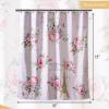 imageMaison d Hermine Shower Curtain 100 Cotton One Panel 70quotx72quot Washable Fabric Shower Curtains for Bathroom Easy Hanging with 12 Button Holes  Home Farmhouse Hotel Spa Luxury Loft  Peach18  Champ De Mars