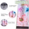 imageMaison d Hermine Shower Curtain 100 Cotton One Panel 70quotx72quot Washable Fabric Shower Curtains for Bathroom Easy Hanging with 12 Button Holes  Home Farmhouse Hotel Spa Luxury Loft  Peach21  Floral