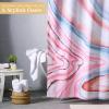 imageMaison d Hermine Shower Curtain 100 Cotton One Panel 70quotx72quot Washable Fabric Shower Curtains for Bathroom Easy Hanging with 12 Button Holes  Home Farmhouse Hotel Spa Luxury Loft  Peach26  Pale Garden