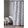 imageMaison d Hermine Shower Curtain 100 Cotton One Panel 70quotx72quot Washable Fabric Shower Curtains for Bathroom Easy Hanging with 12 Button Holes  Home Farmhouse Hotel Spa Luxury Loft  Peach29  the Miller  Paloma Grey