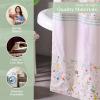 imageMaison d Hermine Shower Curtain 100 Cotton One Panel 70quotx72quot Washable Fabric Shower Curtains for Bathroom Easy Hanging with 12 Button Holes  Home Farmhouse Hotel Spa Luxury Loft  Peach03  Colmar