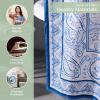 imageMaison d Hermine Shower Curtain 100 Cotton One Panel 70quotx72quot Washable Fabric Shower Curtains for Bathroom Easy Hanging with 12 Button Holes  Home Farmhouse Hotel Spa Luxury Loft  Peach13  Palatial Paisley