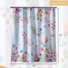 imageMaison d Hermine Shower Curtain 100 Cotton One Panel 70quotx72quot Washable Fabric Shower Curtains for Bathroom Easy Hanging with 12 Button Holes  Home Farmhouse Hotel Spa Luxury Loft  Peach25  Jardin Dete