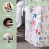 imageMaison d Hermine Shower Curtain 100 Cotton One Panel 70quotx72quot Washable Fabric Shower Curtains for Bathroom Easy Hanging with 12 Button Holes  Home Farmhouse Hotel Spa Luxury Loft  Peach06  Neo Ipomee