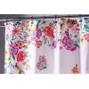 imageMaison d Hermine Shower Curtain 100 Cotton One Panel 70quotx72quot Washable Fabric Shower Curtains for Bathroom Easy Hanging with 12 Button Holes  Home Farmhouse Hotel Spa Luxury Loft  Peach22  Happy Florals