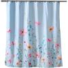imageMaison d Hermine Shower Curtain 100 Cotton One Panel 70quotx72quot Washable Fabric Shower Curtains for Bathroom Easy Hanging with 12 Button Holes  Home Farmhouse Hotel Spa Luxury Loft  Peach15  Delphinium