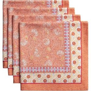 imageMaison d Hermine Cloth Napkins Set of 4 100 Cotton for Thanksgiving Decorations Everyday Reusable Square Fall Napkins Cloth Washable Dinner Party Wedding Pumpkin Garden  Dark Green 20quotx20quot11  Harvest Festival