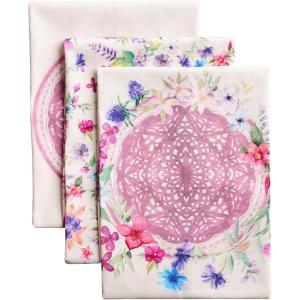 imageMaison d Hermine Kitchen Towels Set of 3 100 Cotton 20quot x 275quot Reusable Cloth Tea Dish Towels Absorbent with Hanging Loop for Kitchen Dining Thanksgiving Decorations Holy Jouy  Brown12  Chardon