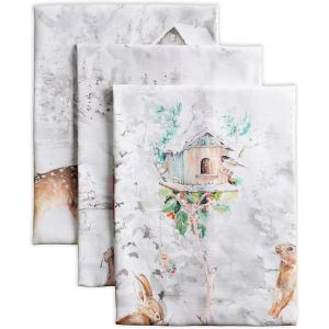 imageMaison d Hermine Kitchen Towels Set of 3 100 Cotton 20quot x 275quot Reusable Cloth Tea Dish Towels Absorbent with Hanging Loop for Kitchen Dining Thanksgiving Decorations Noel25  Christmas Tradition