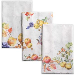 imageMaison d Hermine Kitchen Towels Set of 3 100 Cotton 20quot x 275quot Reusable Cloth Tea Dish Towels Absorbent with Hanging Loop for Kitchen Dining Thanksgiving Decorations Noel14  Fruit Dhiver