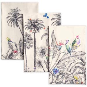 imageMaison d Hermine Kitchen Towels Set of 3 100 Cotton 20quot x 275quot Reusable Cloth Tea Dish Towels Absorbent with Hanging Loop for Kitchen Dining Thanksgiving Decorations Noel06  Amazonia