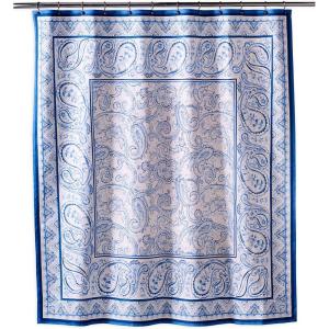 imageMaison d Hermine Shower Curtain 100 Cotton One Panel 70quotx72quot Washable Fabric Shower Curtains for Bathroom Easy Hanging with 12 Button Holes  Home Farmhouse Hotel Spa Luxury Loft  Peach13  Palatial Paisley