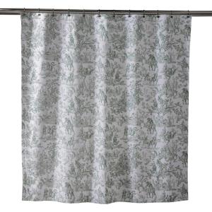 imageMaison d Hermine Shower Curtain 100 Cotton One Panel 70quotx72quot Washable Fabric Shower Curtains for Bathroom Easy Hanging with 12 Button Holes  Home Farmhouse Hotel Spa Luxury Loft  Peach28  the Miller  Antique Green