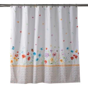 imageMaison d Hermine Shower Curtain 100 Cotton One Panel 70quotx72quot Washable Fabric Shower Curtains for Bathroom Easy Hanging with 12 Button Holes  Home Farmhouse Hotel Spa Luxury Loft  Peach32  Summer Whisper