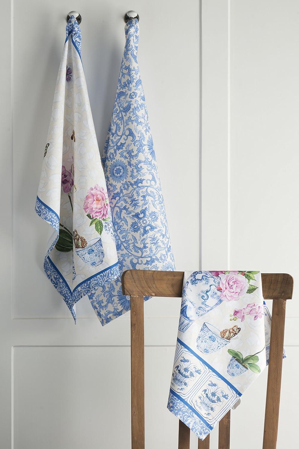 imageMaison d Hermine Kitchen Towels Set of 3 100 Cotton 20quot x 275quot Reusable Cloth Tea Dish Towels Absorbent with Hanging Loop for Kitchen Dining Thanksgiving Christmas Decorations Nila08  Canton