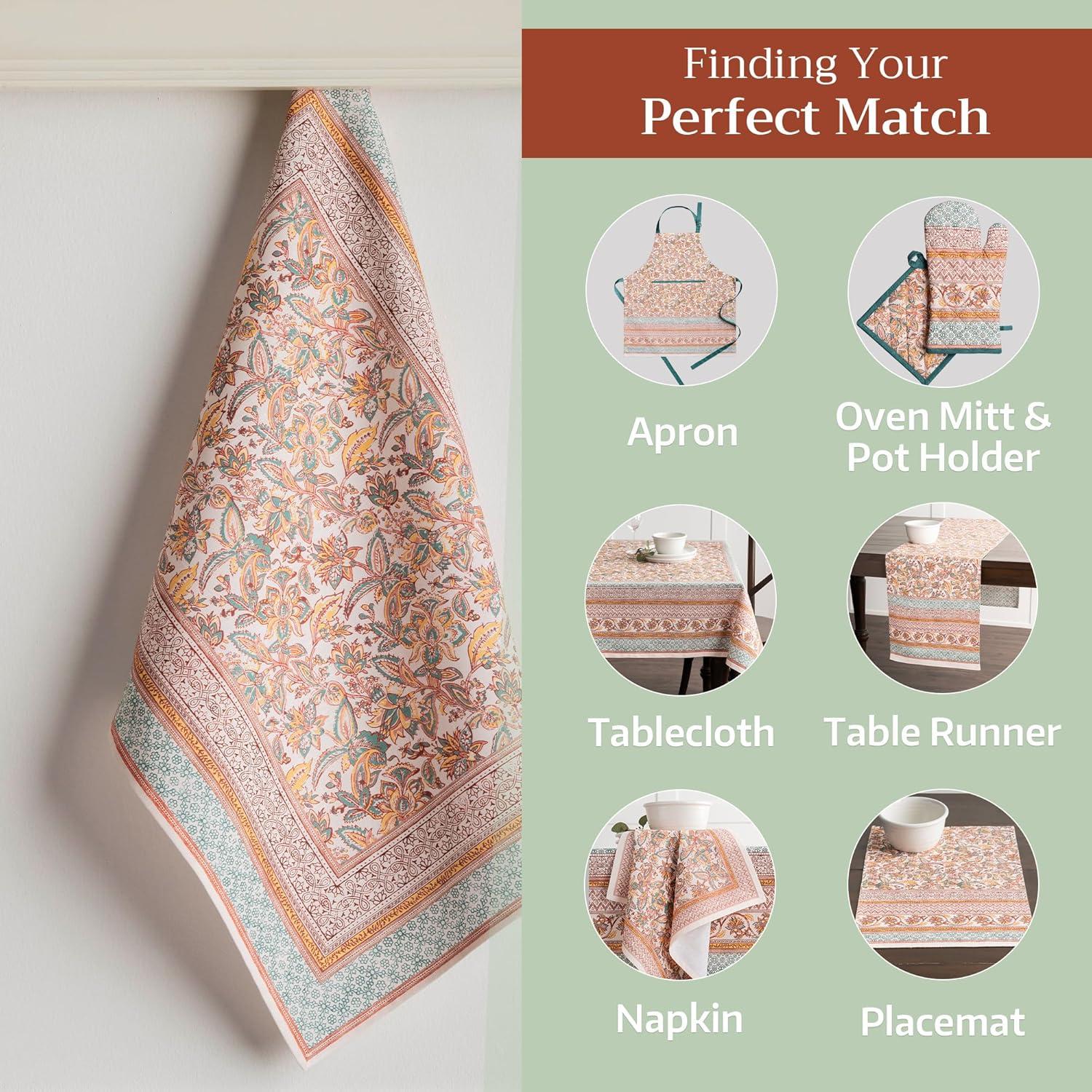 imageMaison d Hermine Kitchen Towels Set of 3 100 Cotton 20quot x 275quot Reusable Cloth Tea Dish Towels Absorbent with Hanging Loop for Kitchen Dining Thanksgiving Christmas Decorations Nila12  Nila