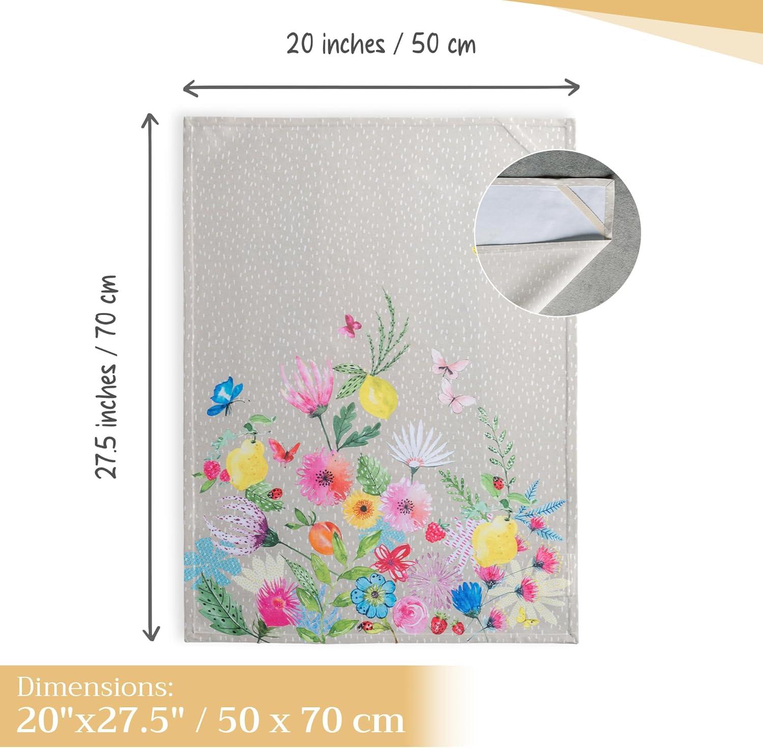 imageMaison d Hermine Kitchen Towels Set of 3 100 Cotton 20quot x 275quot Reusable Cloth Tea Dish Towels Absorbent with Hanging Loop for Kitchen Dining Thanksgiving Christmas Decorations Recolte17  Jardin Dete  Fog