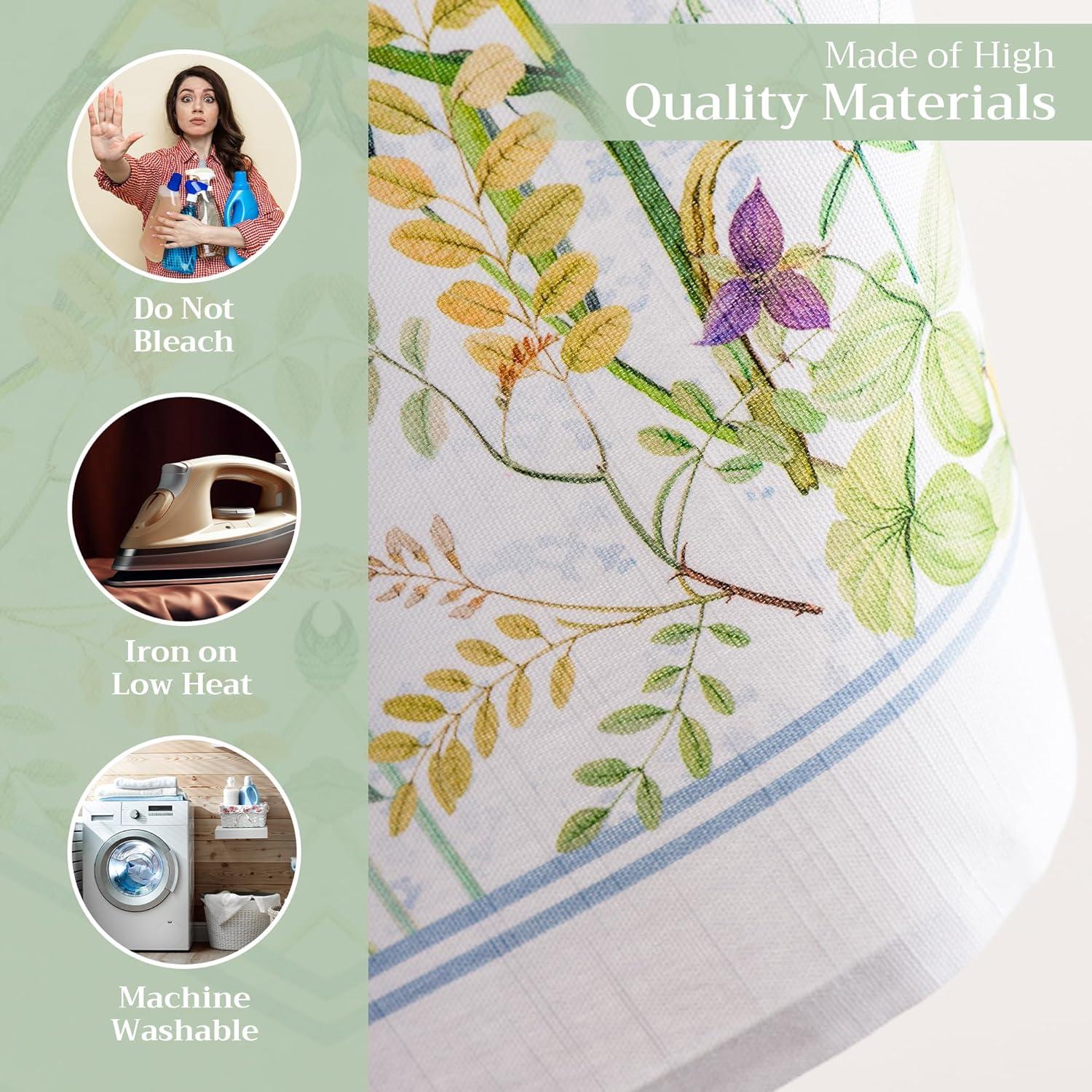 imageMaison d Hermine Kitchen Towels Set of 3 100 Cotton 20quot x 275quot Reusable Cloth Tea Dish Towels Absorbent with Hanging Loop for Kitchen Dining Thanksgiving Christmas Decorations Nila07  Fleurs De Mai