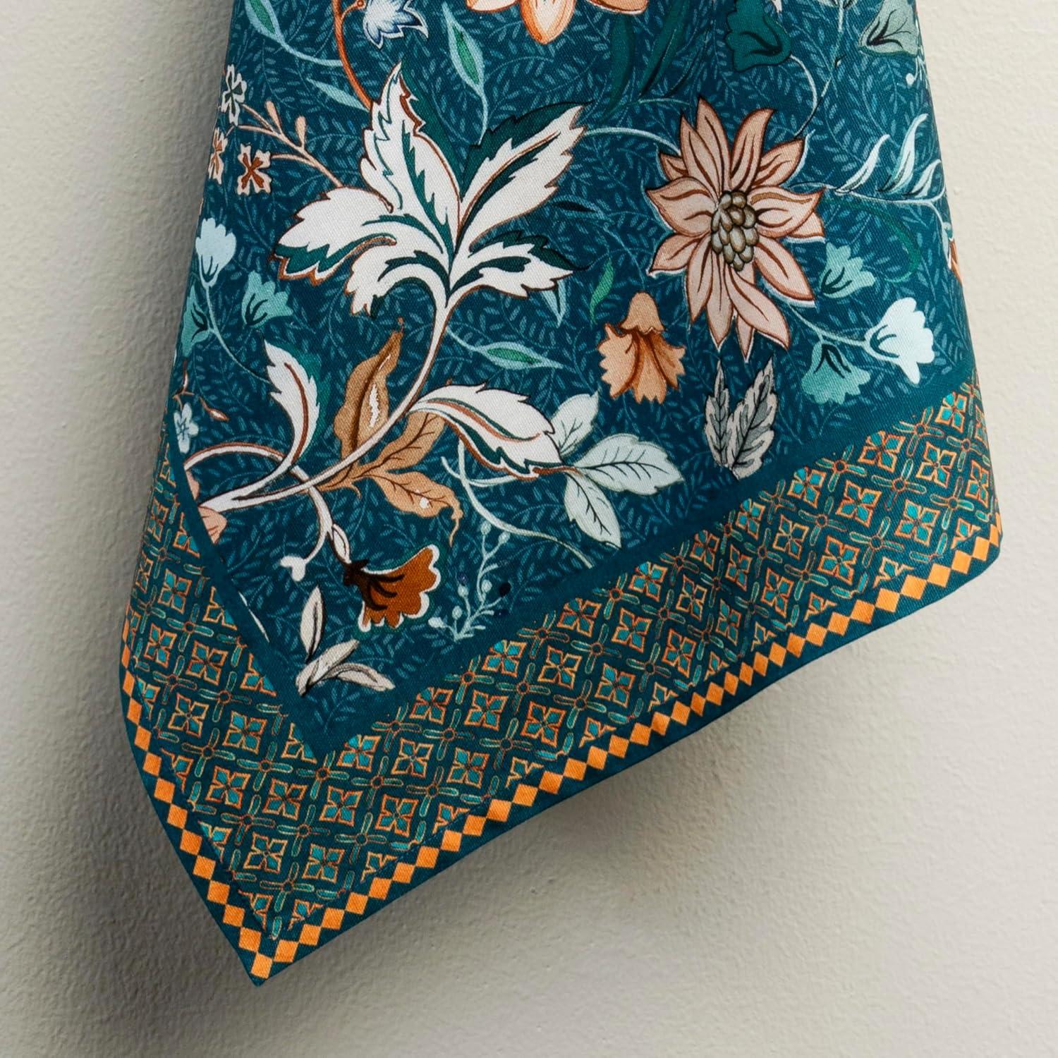 imageMaison d Hermine Kitchen Towels Set of 3 100 Cotton 20quot x 275quot Reusable Cloth Tea Dish Towels Absorbent with Hanging Loop for Kitchen Dining Thanksgiving Christmas Decorations Recolte31  Luxury Loft  Dark Teal