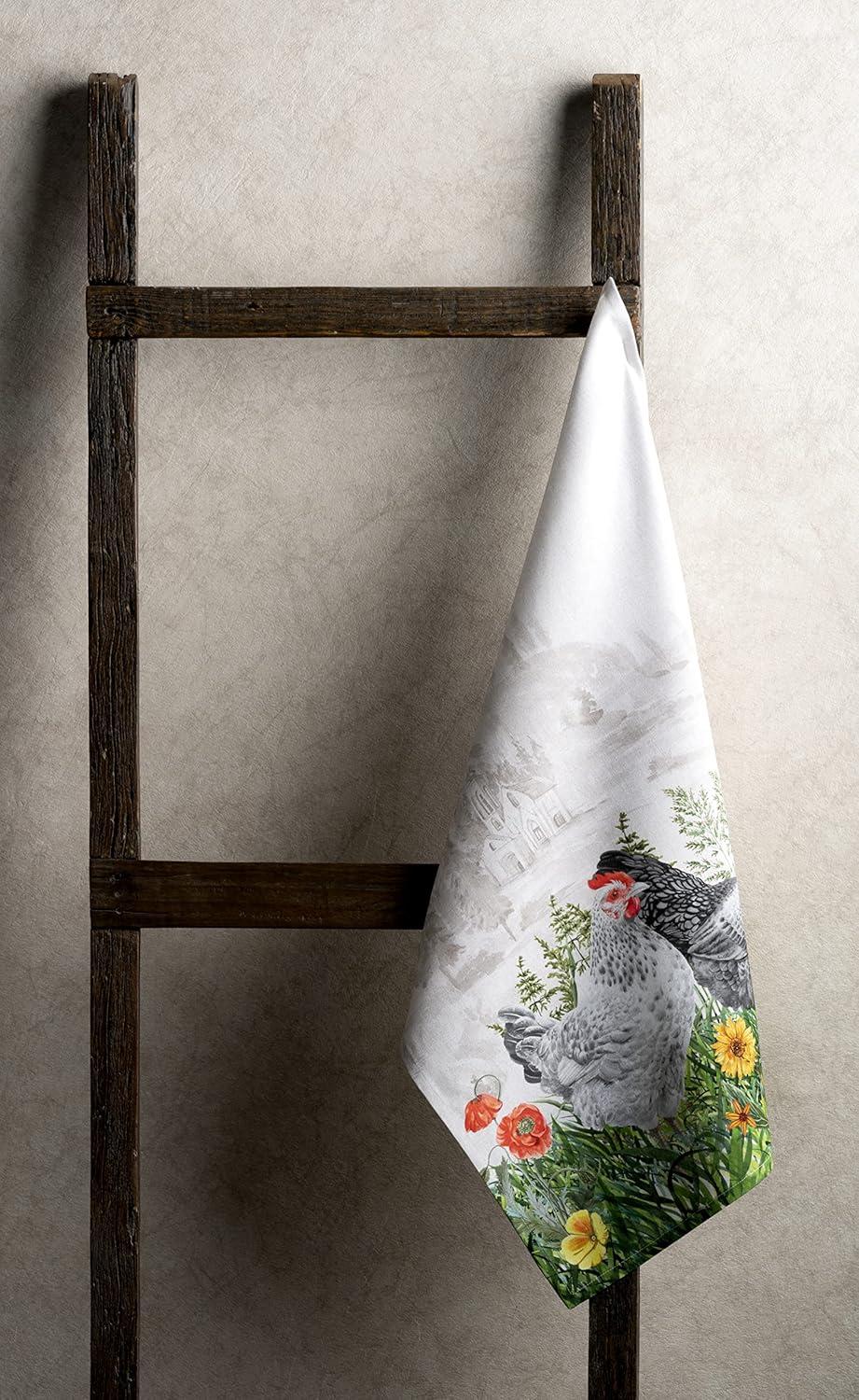 imageMaison d Hermine Kitchen Towels Set of 3 100 Cotton 20quot x 275quot Reusable Cloth Tea Dish Towels Absorbent with Hanging Loop for Kitchen Dining Thanksgiving Christmas Decorations Recolte03  Basse Cour