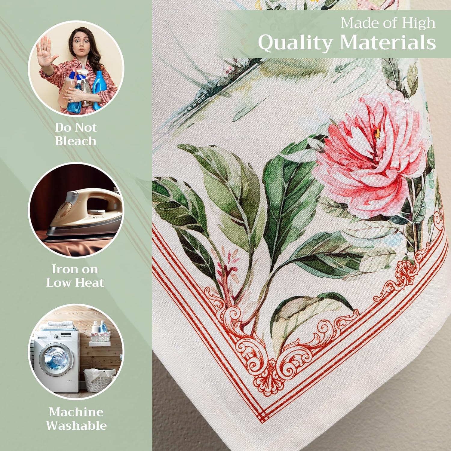 imageMaison d Hermine Kitchen Towels Set of 3 100 Cotton 20quot x 275quot Reusable Cloth Tea Dish Towels Absorbent with Hanging Loop for Kitchen Dining Thanksgiving Christmas Decorations Nila05  Campagne  Coq