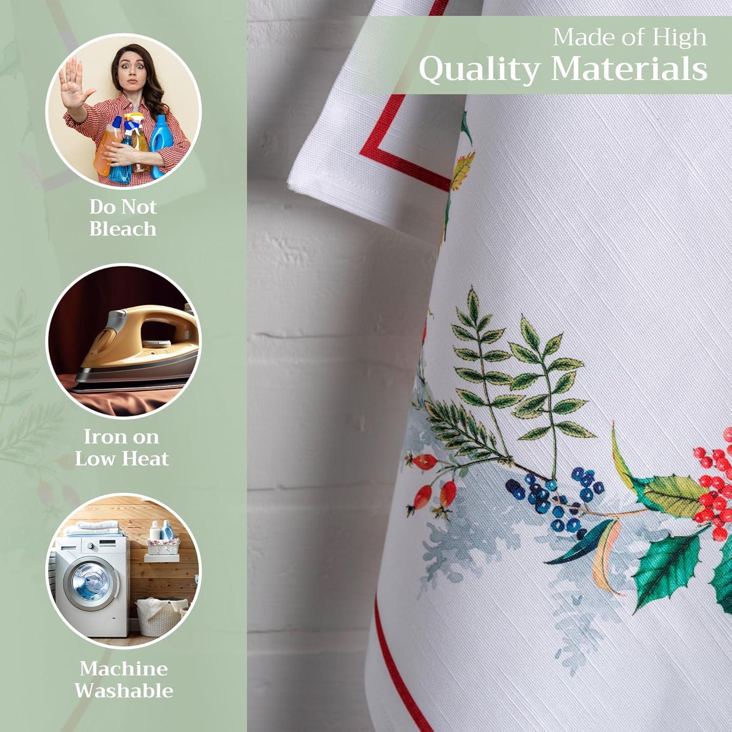 imageMaison d Hermine Kitchen Towels Set of 3 100 Cotton 20quot x 275quot Reusable Cloth Tea Dish Towels Absorbent with Hanging Loop for Kitchen Dining Thanksgiving Christmas Decorations Nila25  Morzine