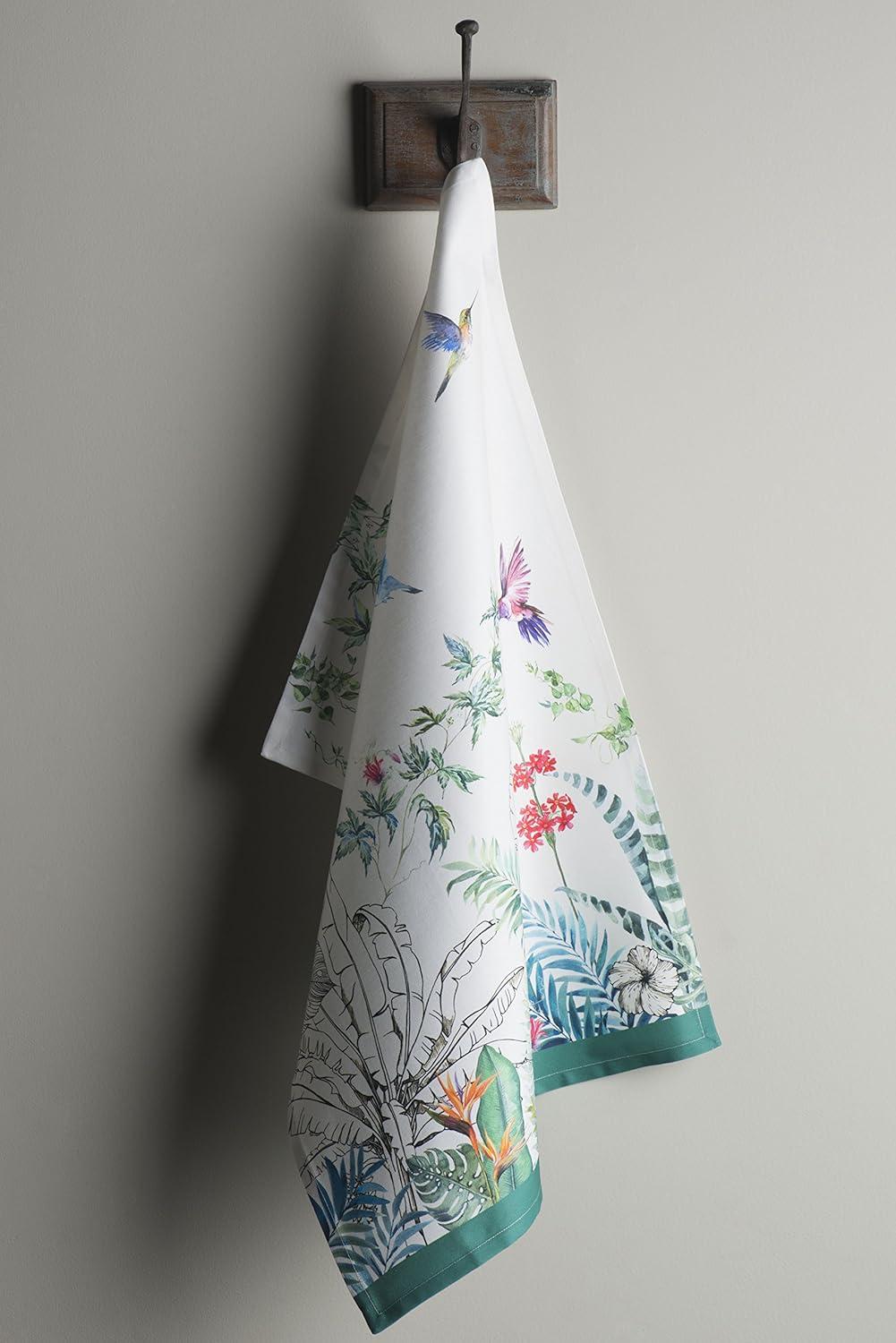 imageMaison d Hermine Kitchen Towels Set of 3 100 Cotton 20quot x 275quot Reusable Cloth Tea Dish Towels Absorbent with Hanging Loop for Kitchen Dining Thanksgiving Christmas Decorations Nila27  Tropiques