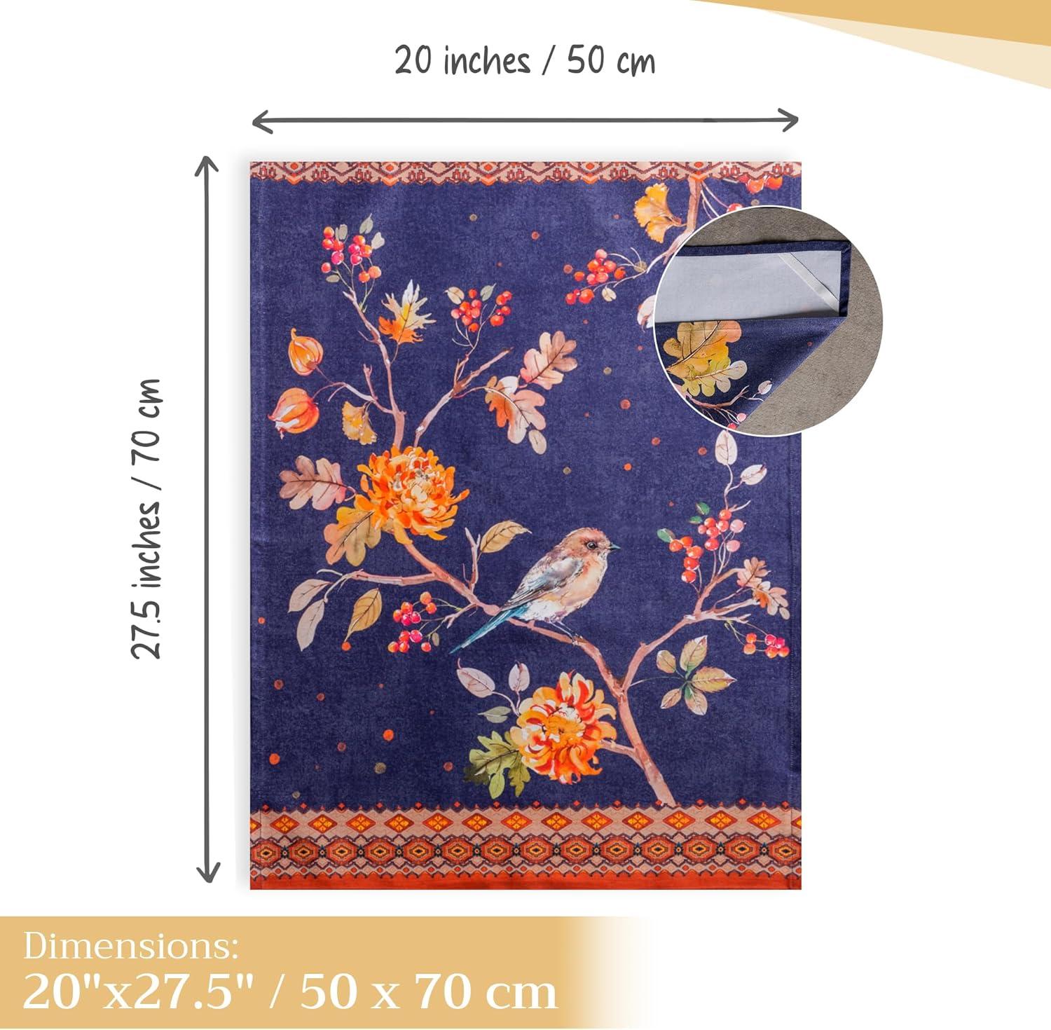 imageMaison d Hermine Kitchen Towels Set of 3 100 Cotton 20quot x 275quot Reusable Cloth Tea Dish Towels Absorbent with Hanging Loop for Kitchen Dining Thanksgiving Christmas Decorations Nila04  Kelim  Infinity